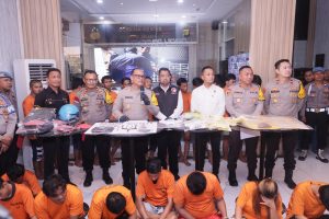 Polres Metro Jakarta Utara Adakan Press Release Kegiatan Sat Resnarkoba Polres Metro Jakut, Dalam Penegakan Hukum Peredaran Narkoba