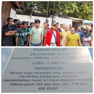Warga Sunter Agung Merasa Keberatan Atas Pengusiran Oleh Pihak PT Pyarima Sakti.