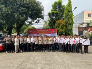 Kegiatan Apel Pagi di Lanjutkan Penandatanganan surat pernyataan anti narkoba Polsek Koja Polres Metro Jakarta Utara