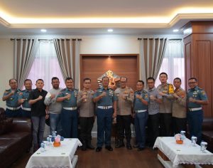 Perkuat Sinergitas, Kapolres Jakarta Utara Silaturahmi ke Markas Puspomal .