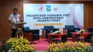 Kasat Resnarkoba Polres Metro Jakarta Pusat Hadiri Diskusi dan Pelantikan Pengurus FPTI Kota Administrasi Jakarta Pusat dengan tema “Saatnya Pemuda Berolahraga”