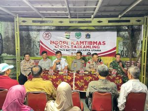 Ngopi Kamtibmas di Pos Satkamling Polres Metro Jakarta Utara