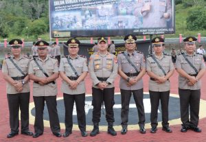 Kapolres Lingga Pimpin Upacara Sertijab dan Pelantikan Pejabat Utama Polres Lingga
