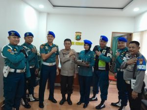 Polsek Kemayoran Mendapat Ucapan HUT Bhayangkara Ke-78 Dari Lantamal III