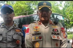 Antusias Warga koja Jakarta Utara Hadiri kemeriahan Hut Bhayangkara Yang Ke 78 Di Monas.