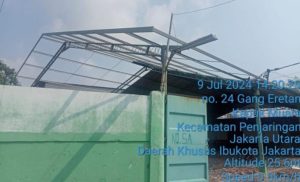 Bangunan Gudang di Kapuk Muara Jakarta Utara, Di Duga Tidak Ada PBG