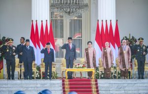 Panglima TNI Hadiri Upacara Prasetya Perwira TNI-Polri Tahun 2024 di Istana Merdeka