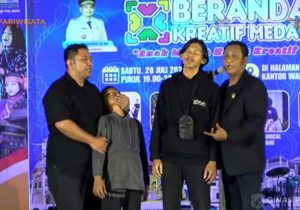 Branda Kreatif Kota Medan Hadirkan Hypnostage: Aksi Glass Walking, Jumping Glass dan Edukasi Hypnosis dalam Kejahatan