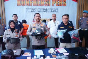 Press Release Polrestro Bekasi: Ungkap Kasus Pembunuhan Berencana dengan Motif Ekonomi dan Sakit Hati