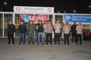 Kolaborasi Pengamanan Antara Berbagai Elemen, Polrestro Jakut Gelar Apel Gabungan KRYD