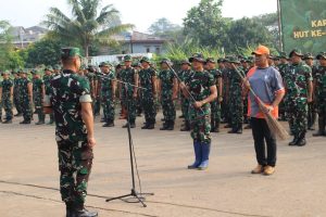 Batalyon Arhanud 6/BAY Laksanakan Karya Bakti Bersama Jajaran Resimen Arhanud 1/Faletehan Kodam Jaya.
