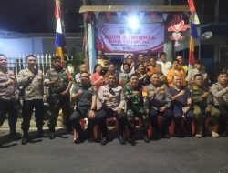 “Ngopi Kamtibmas” Bersama Tiga Pilar dan Warga di Pos Sekretariat RW 01 Tanah Tinggi.