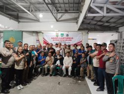 Kapolsek Koja Gelar Ngopi Kamtibmas di Pos Satkamling RW 003 Kelurahan Tugu Selatan