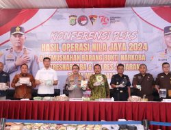 Polda Metro Jaya Musnahkan Ratusan Kilogram Sabu dan Ribuan Butir Ekstasi