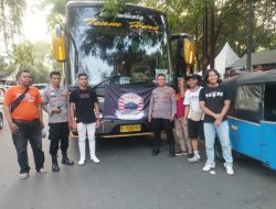 Unit Samapta Polsek Kemayoran Melaksanakan Himbauan Kepada Jack Mania Yang Akan Menonton Pertandingan Persija Di Jakarta Internasional Stadium