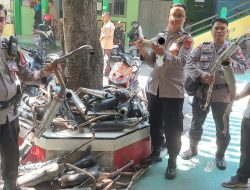 Polsek Gempol Tertibkan Knalpot yang tidak sesuai Spesifikasi Teknis