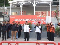 Upacara Pengibaran Bendera Merah Putih Tiga Pilar Kecamatan Senen Dalam Rangka Bulan Kebangsaan 2024 Di Bundaran HI