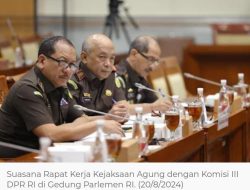 Kejaksaan Agung Gelar Rapat Kerja Bersama Komisi III DPR RI Bahas Laporan Keuangan T. A 2023