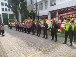 Kompol Sarjana Pimpin Apel Kesiapan Pengamanan Rencana Aksi Unjuk Rasa Di Gedung BPOM RI