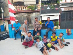 Polisi Sahabat Anak, Aiptu Baktiar Emri Sambang Dialogis Melakukan Pendekatan Dengan Anak-Anak