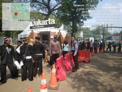 Deteksi Dini Gangguan Kamtibmas, Anggota Polsek Metro Gambir Sambangi Pintu Masuk IRTI Monas