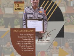 Polresta Cirebon Raih Penghargaan Kinerja Pelaksanaan Anggaran Terbaik dari KPPN Cirebon