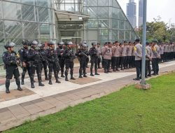 Apel Kesiapan Pengamanan Rencana Aksi Unjuk Rasa oleh BEM SI Di Gedung KPU Menteng Jakarta Pusat