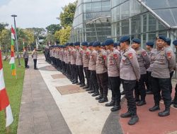 Apel Kesiapan Pengamanan Rencana Aksi Unjuk Rasa oleh BEM SI Di Gedung KPU Menteng Jakarta Pusat