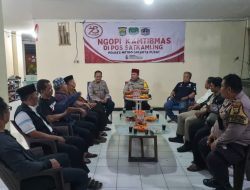 Silahturahmi Bersama Dengan “Ngopi Kamtibmas” Di Pos Satkamling RW 01 Kelurahan Petamburan