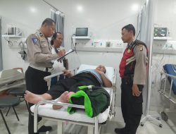 Unit Samapta Polsek Kemayoran Menindak Lanjuti Laporan Masyarakat Terkait Adanya Kecelakaan Lalulintas Di Jalan Benyamin Sueb