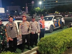 Patroli Polsek Metro Menteng Melaksanakan Kegiatan Strong Point Malam Hari