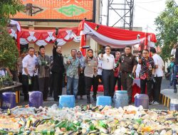 Polresta Cirebon Musnahkan Ribuan Miras Berbagai Merek Hasil KRYD dan Operasi Pekat