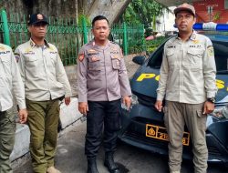 Unit Patroli Samapta Gambir Patroli Wilayah Bersama Dengan Satpol PP, Cegah Kriminalitas Di Kolong Roxy