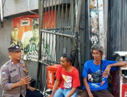 Sambang Wilayah Bhabinkamtibmas Kelurahan Galur Dengan Tokoh Masyarakat RW 03