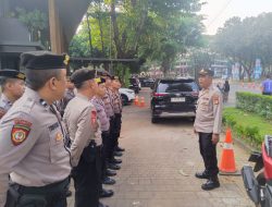 Kanit Sabhara Polsek Sawah Besar Pimpin Apel Pengamanan Pertandingan Sepak Bola Di Gelora Bung Karno