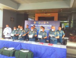 Press Conference Koarmada RI Berhasil Mengungkap Penyelundupan Narkoba Jenis Kokain