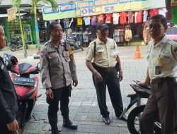 Bhabinkamtibmas Kelurahan Pasar Baru Sambang PT. POS Indonesia