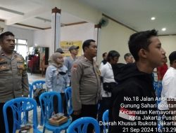 Bhabinkamtibmas Kelurahan Gunung Sahari Selatan Menghadiri Kegiatan Sosialisasi Pendaftaran PTPS