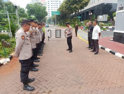 Wakapolsek Sawah Besar Pimpin Apel Giat Unjuk Rasa Di Kementerian Keuangan RI