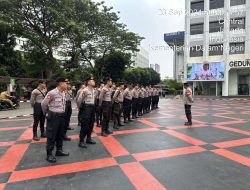 Kapolsubseltor Krekot Pimpin Pengamanan dan Antisipasi Rencana Aksi Unjuk Rasa di Kantor Kementerian Dalam Negeri