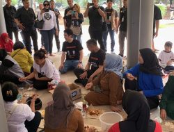 Bhabinkamtibmas Pasar Baru Monitoring Giat Kampanye Paslon nomor 2