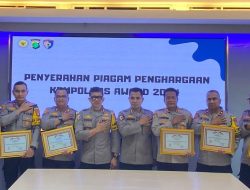 Polsek Kawasan Sunda Kelapa Polres Pelabuhan Tanjung Priok menerima Piagam Penghargaan Kompolnas Awards 2024