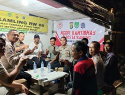 Ngopi Kamtibmas Polsek Cempaka Putih Kanit Binmas Ajak Warga Tetap Guyub Dan Jaga Kerukunan Jelang Pilkada DKI