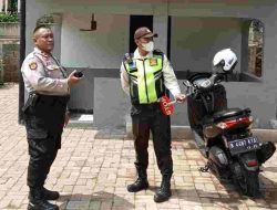 Patroli Wilayah Panit Sabhara Sampaikan Imbauan Ke Securty