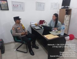 Jaga Keamanan dan Gangguan Kamtibmas, Anggota Polsubsektor Roxy Sambangi Perkantoran