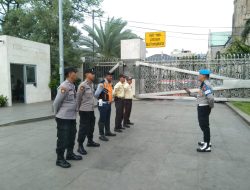 Kanit Propos Pimpin Apel Tiga Pilar Di Halaman Masjid Iatiqlal