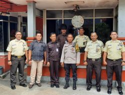 Pembinaan Satpam di PT Pos Indonesia Bersama Bhabinkamtibmas Kelurahan Pasar Baru