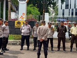 Wakapolsek Sawah Besar Pimpin Apel Giat Unjuk Rasa Di Kantor PT Pos Indonesia Jl. Lapangan Banteng Utara