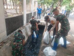 Unit Binmas Polsek Cempaka Putih Mengikuti Kegiatan Karya Bakti Dalam Rangka HUT TNI Ke 79