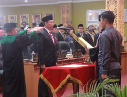 Ketua DPRD Kabupaten Pelalawan telah di Lantik dan diambil sumpah janji,